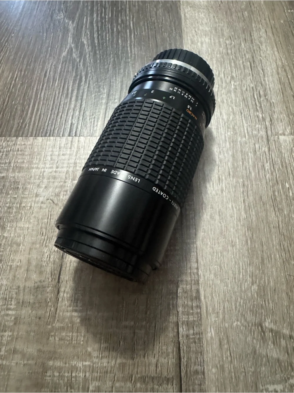 Black Telephoto Camera Lens - Manual Focus